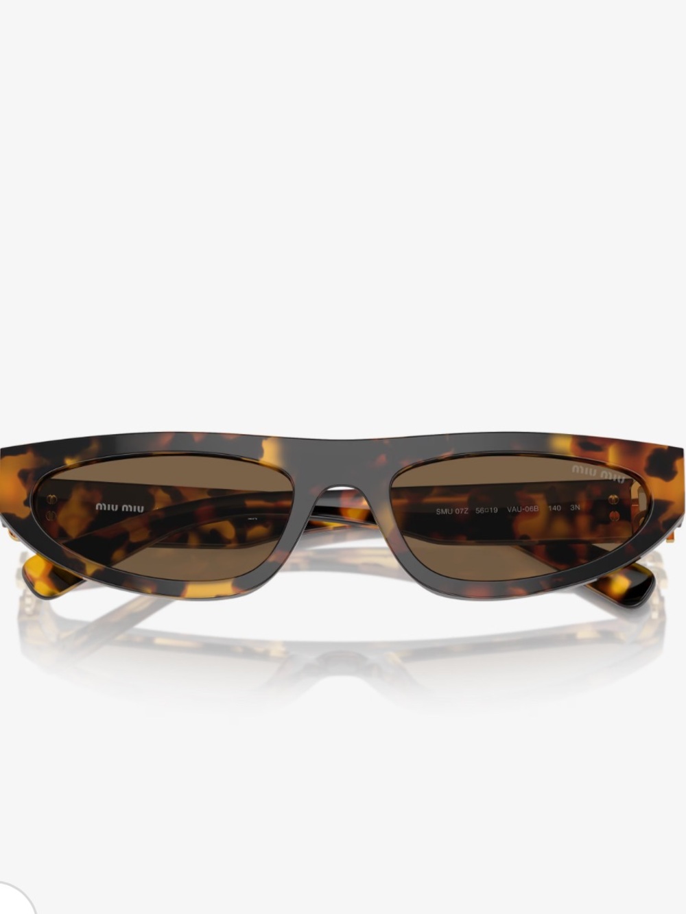 New MIU MIU TORTOISESHELL SUNGLASSES UNISEX SMU 07Z - Picture 4 of 11